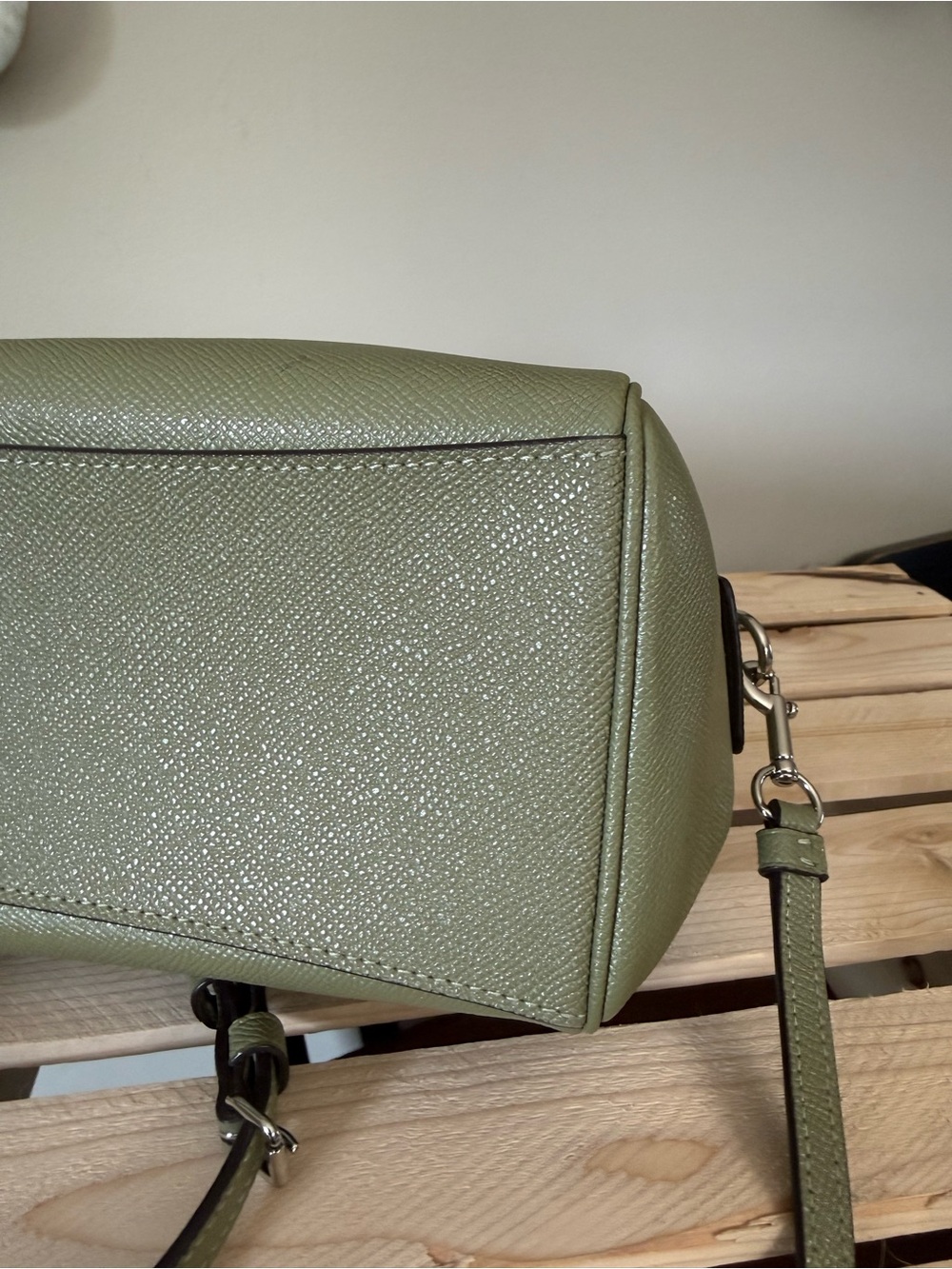 Coach Olive Green Mini Satchel Bag - Coach - Picture 4 of 6
